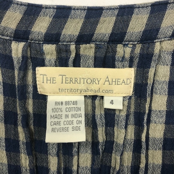 THE TERRITORY‎ AHEAD PLAID DRESS 4 - Picture 2 of 3
